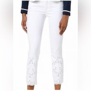 Tory Burch Mateo catch my drift crop Jeans